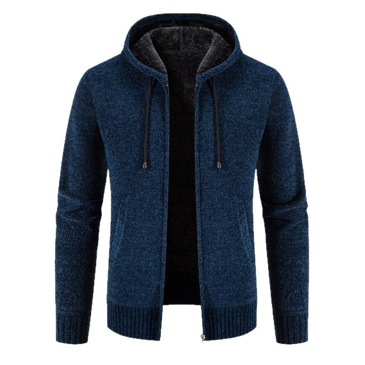 Herren Kapuzenjacke mit weichem Innenfutter und innovativem Design Drune