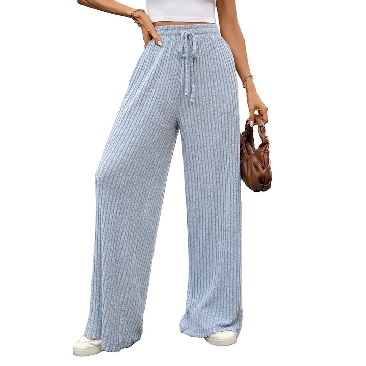 Damen weite Ripp-Pants Drune