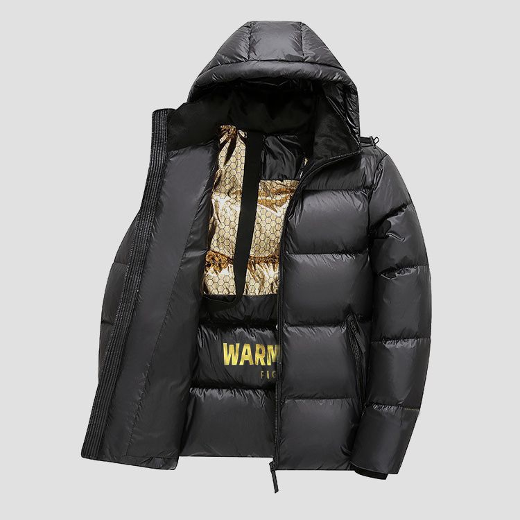 Damen Thermo Pufferjacke mit Kapuze Drune