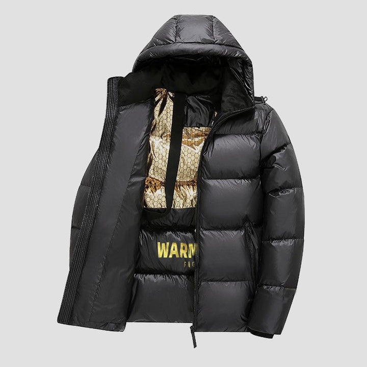Damen Thermo Pufferjacke mit Kapuze Drune