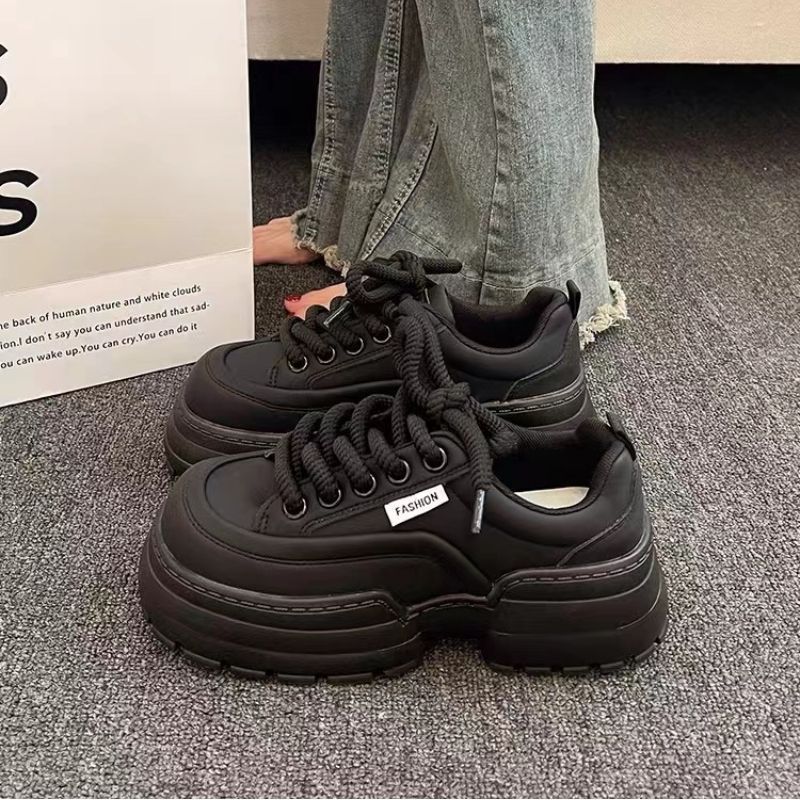 Damen Chunky Sneakers mit modischer Profilsohle und atmungsaktiver Oberflächenstruktur Drune