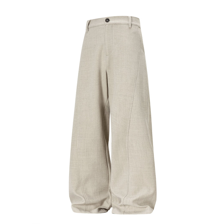 Damen Hochgeschnittene Palazzo-Jerseyhose mit extra weitem Ballonbein Drune