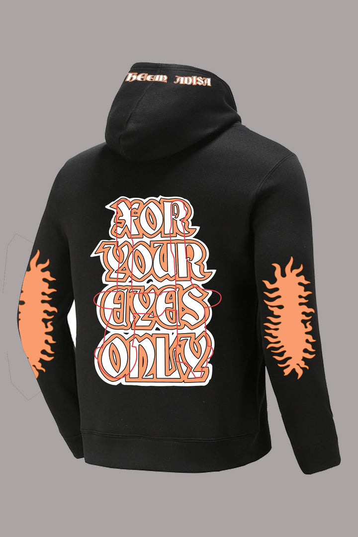 Damen Übergroßer Kapuzenpullover mit einzigartigem Grafikdesign Drune