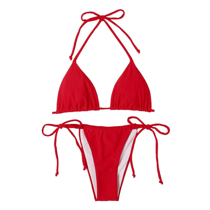 Damen Triangel-Bikini mit raffinierten Knotendetails Drune