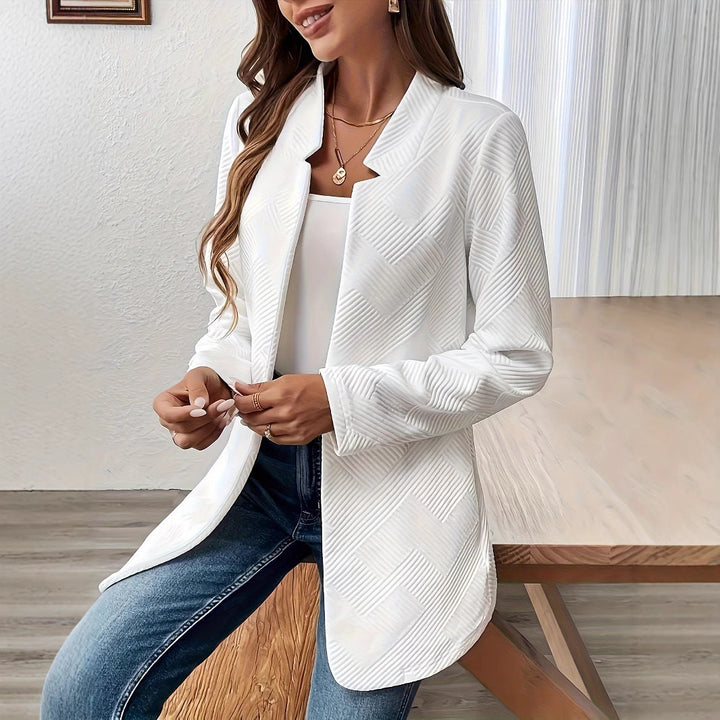 Damen Elegante und strukturierte Blazerjacke im minimalistischen Design Drune