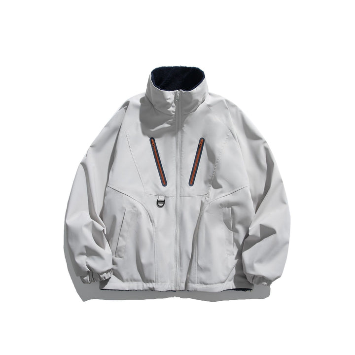 Unisex Technische Softshelljacke mit Fleece-Innenfutter und vertikalen Brustreißverschlüssen Drune