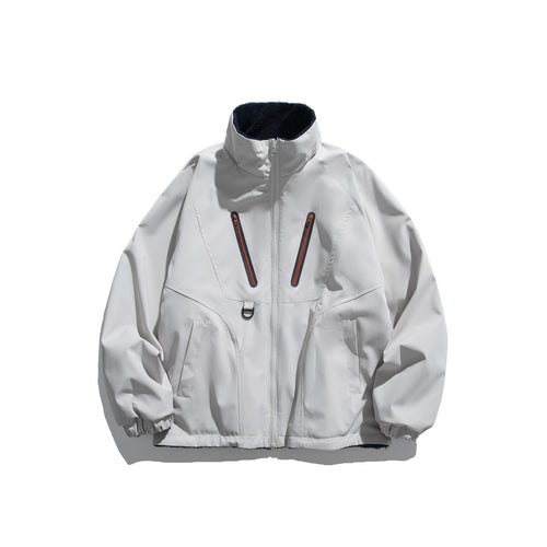 Unisex Technische Softshelljacke mit Fleece-Innenfutter und vertikalen Brustreißverschlüssen Drune