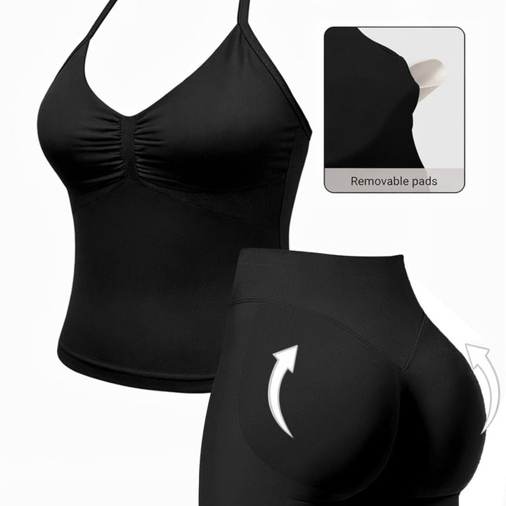 Damen Sportlicher Einteiler mit gerafftem Ausschnitt Drune