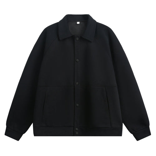 Unisex Oversize-Jacke mit Raglanärmeln und Druckknopfverschluss Drune
