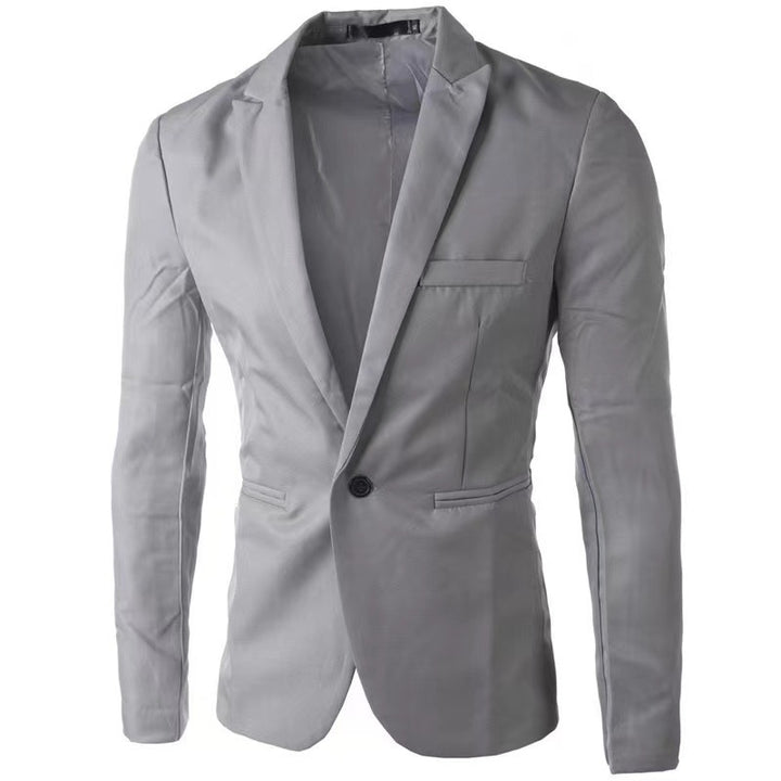 Herren eleganter Blazer mit schmalem Schnitt und feinen Akzenten Drune