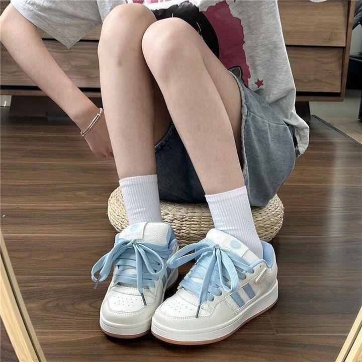 Damen Sportliche Sneakers im Retro-Look mit atmungsaktiver Oberflächenstruktur Drune