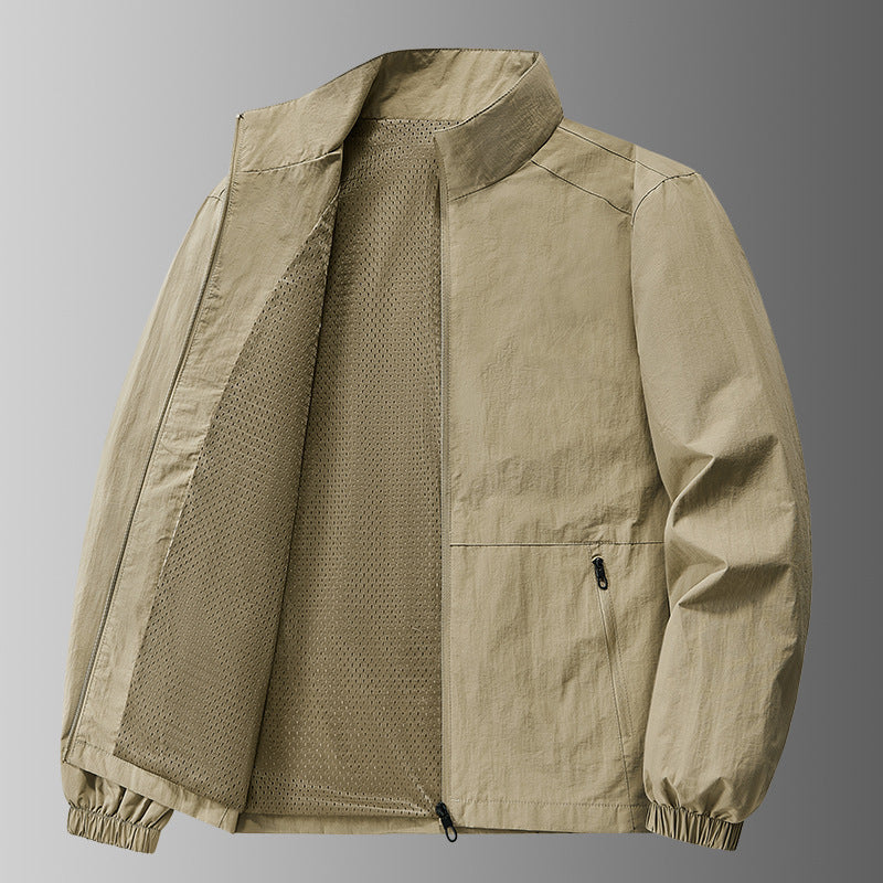 Herren Leichte Windjacke mit atmungsaktiver Mesh-Innenausstattung Drune