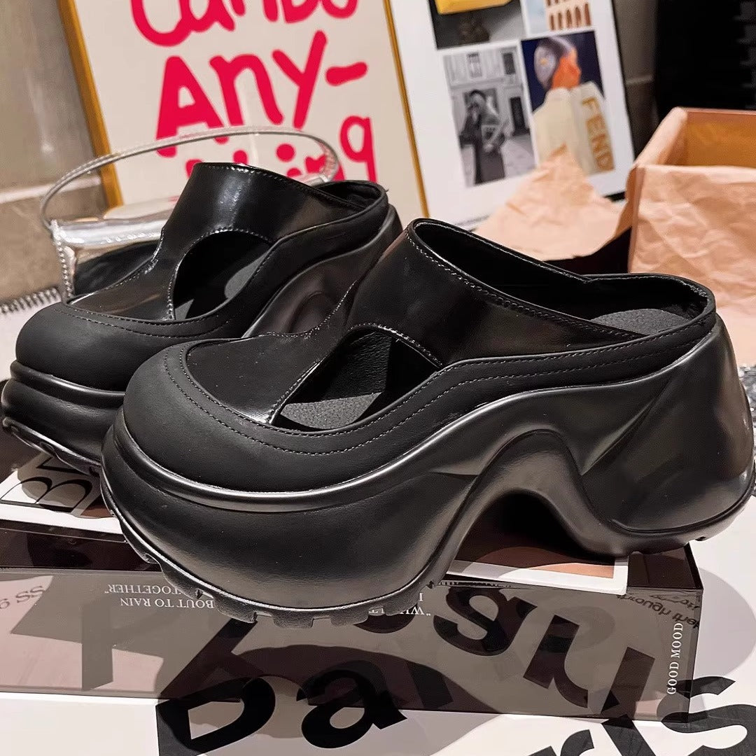 Damen modische Clogs mit konturierter Sohle Drune