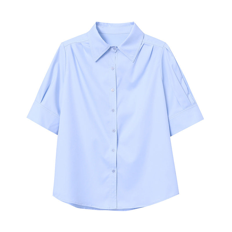 Damen Elegante Bluse mit Puffärmeln Drune