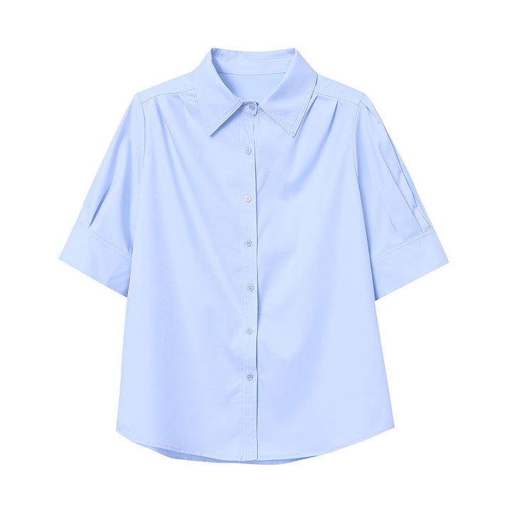 Damen Elegante Bluse mit Puffärmeln Drune