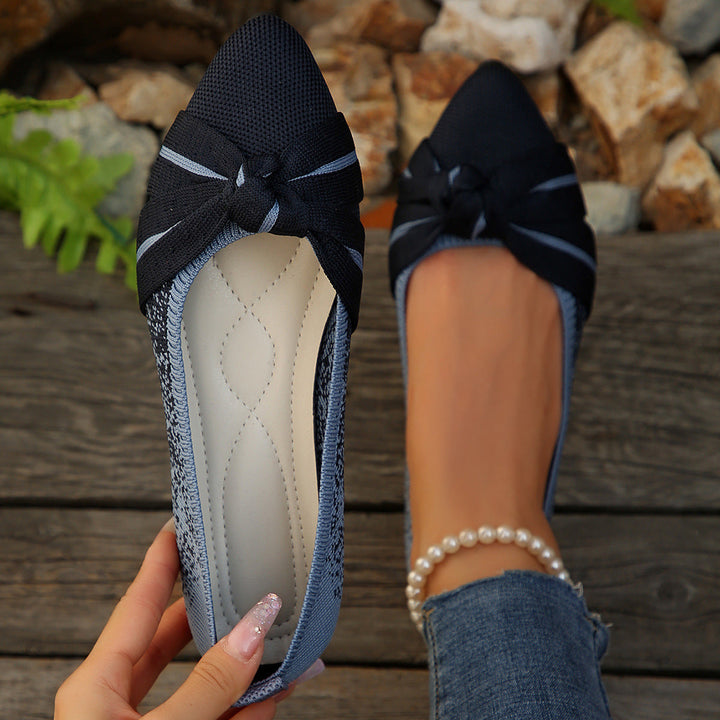Damen Ballerina mit elegantem Schleifen-Design Drune