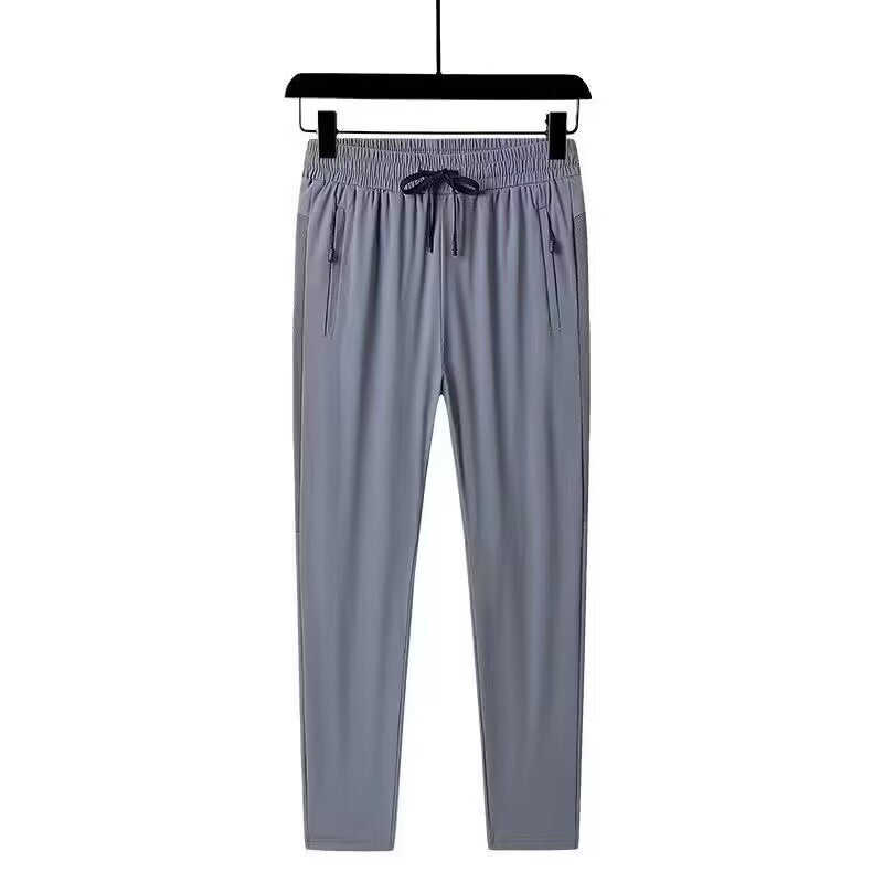 Herren Sportliche Jogginghose mit Reißverschluss und elastischem Bund Drune