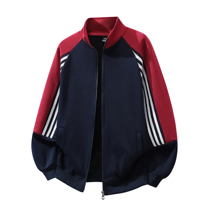 Herren Sportliche Übergangsjacke mit hohen Kragen und praktischen Taschen Drune