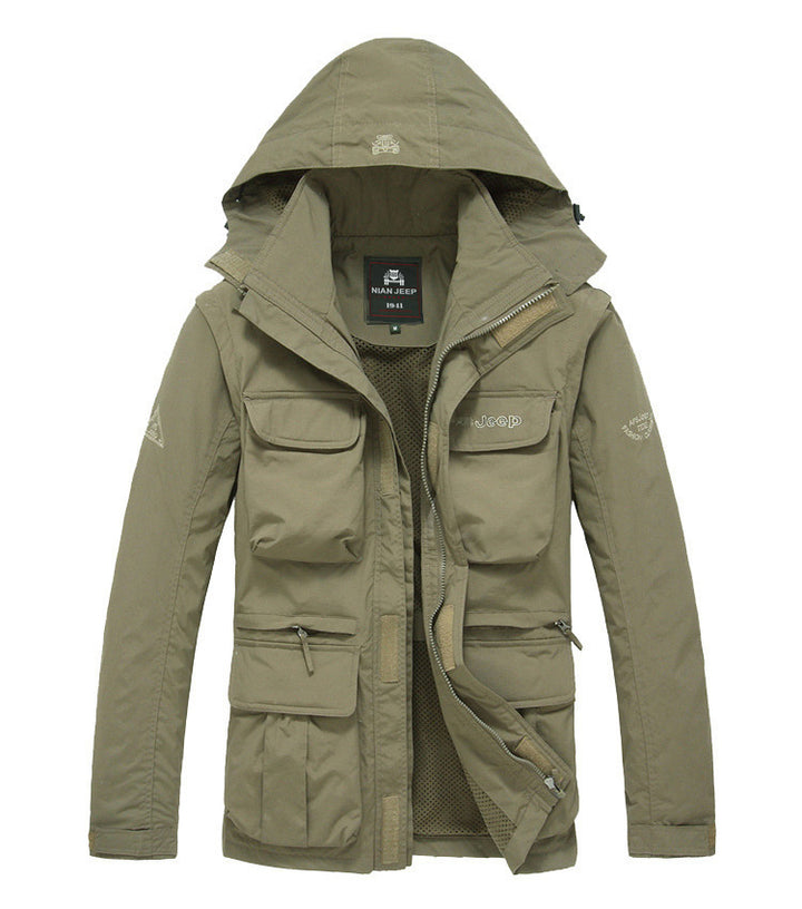 Herren Funktionale Outdoorkombination Jacke Drune