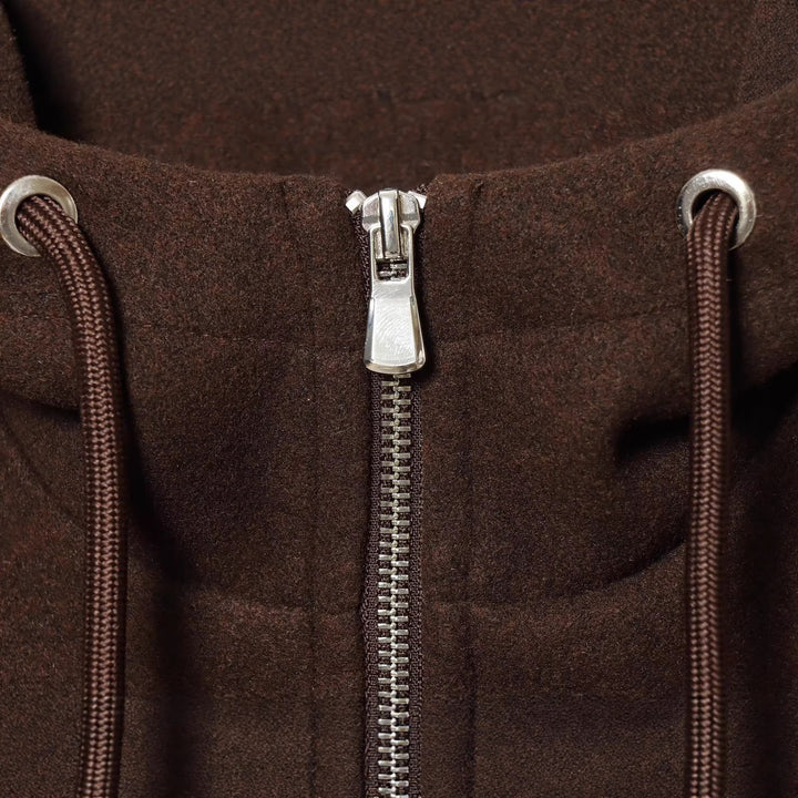 Damen Oversize‑Kapuzenjacke aus Wollmix im Boxy‑Cropped‑Schnitt Drune