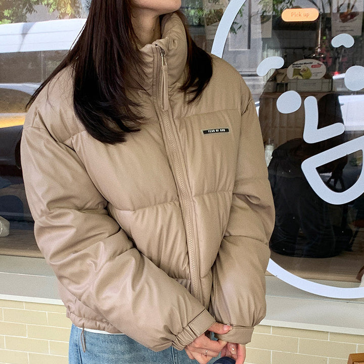 Damen Stylische und ultraleichte Pufferjacke mit hohem Kragen und praktischen Taschen Drune