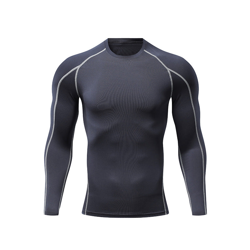 Herren Atmungsaktives Langarm Funktionsshirt