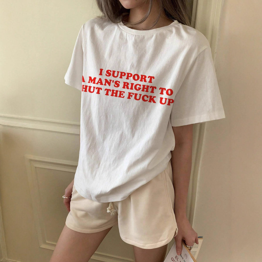 Damen oversized Bachelorette T-Shirt mit exklusivem Print Drune