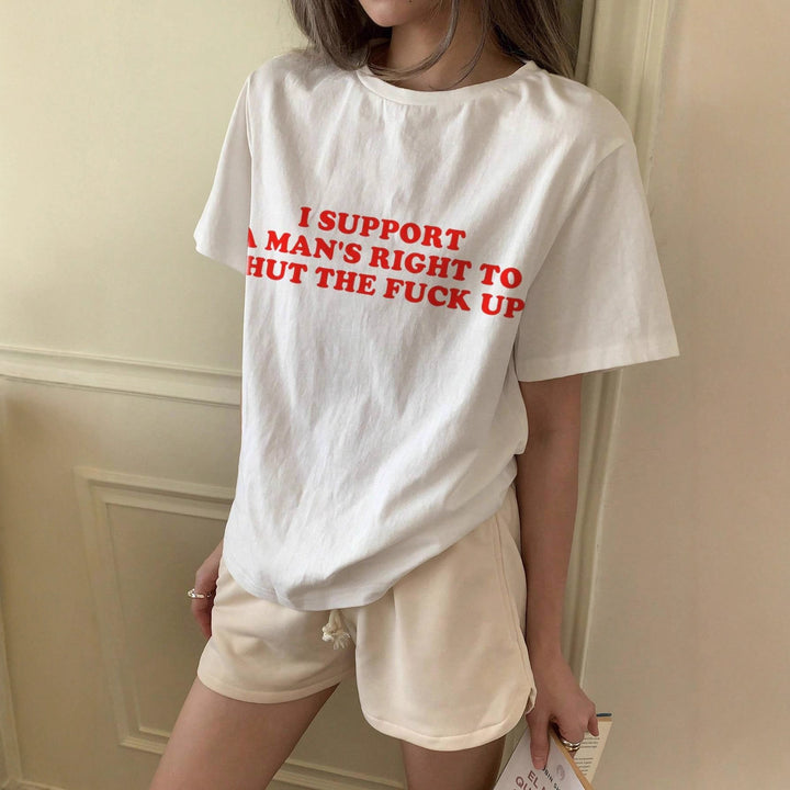 Damen oversized Bachelorette T-Shirt mit exklusivem Print Drune