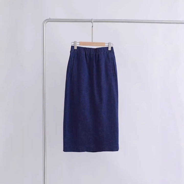 Damen Elegant geschnittener Midirock Drune