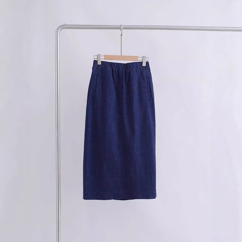 Damen Elegant geschnittener Midirock Drune