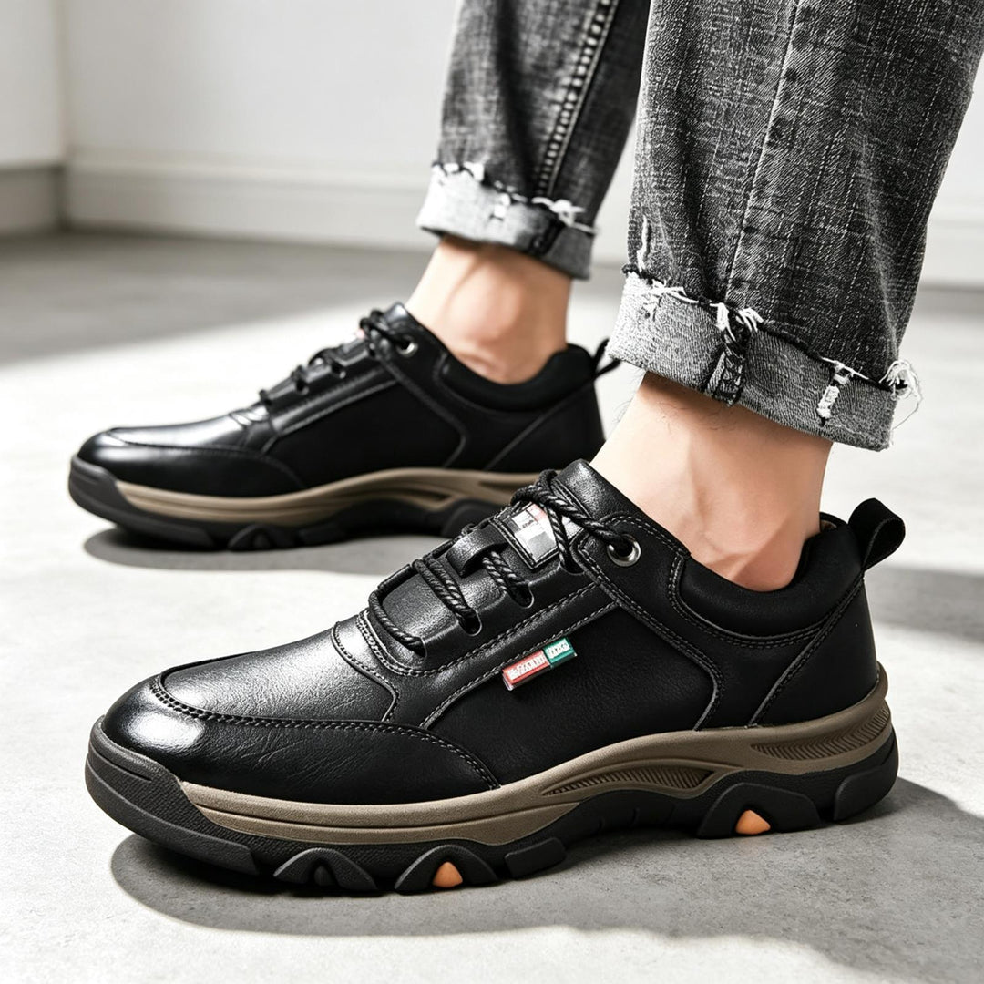 Herren Bequeme und Stylische Leder Sneakers Drune