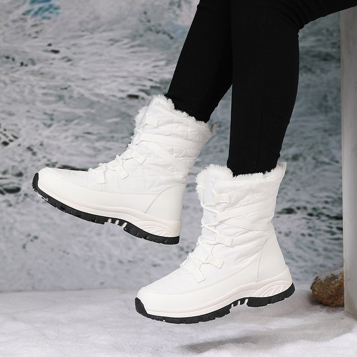 Damen Winterstiefel mit isoliertem Futter und rutschfester Sohle Drune