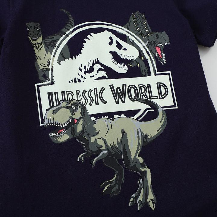 Jungen T-Shirt mit leuchtendem Dinosaurier-Motiv Drune