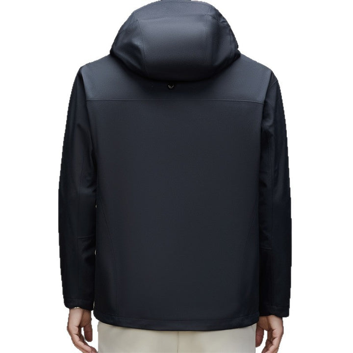 Herren Funktionsjacke mit modischem Schnitt und innovativem Kapuzendesign Drune