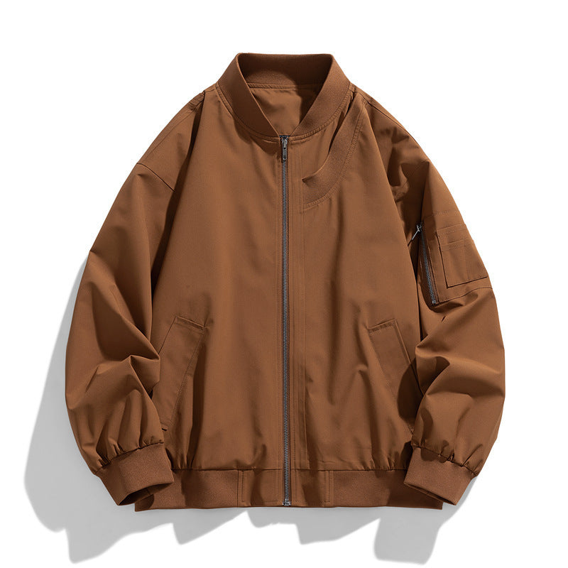 Herren Sportliche Bomberjacke mit elastischen Bündchen Drune