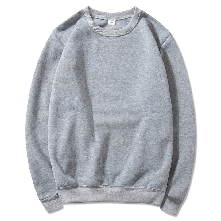 Unisex zeitloser Rundhals-Sweater ohne Kapuze mit angerauter Innenseite und verstärktem Nacken Drune