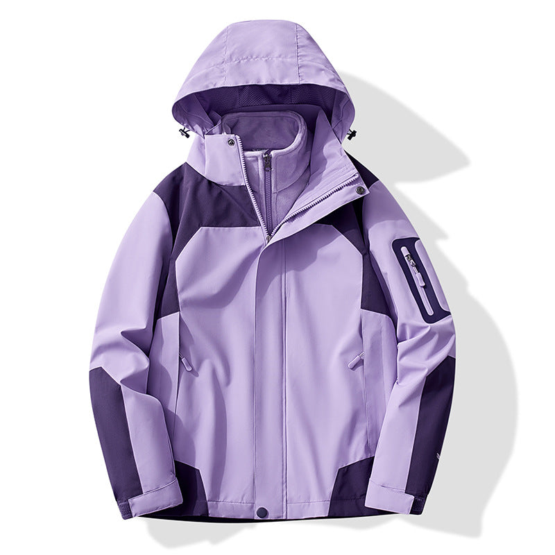 Damen Multifunktionale Trekking-Softshelljacke mit herausnehmbarer Fleece‑Innenlage und Kapuze Drune