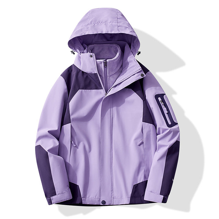 Damen Multifunktionale Trekking-Softshelljacke mit herausnehmbarer Fleece‑Innenlage und Kapuze Drune