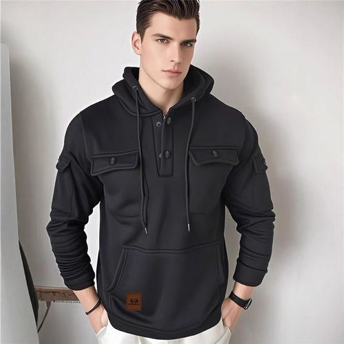 Herren Multifunktionale Kapuzenjacke Drune