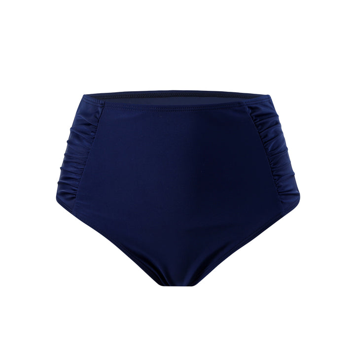 Damen Hoch geschnittener Bikini-Hosen mit Rüschendetails Drune