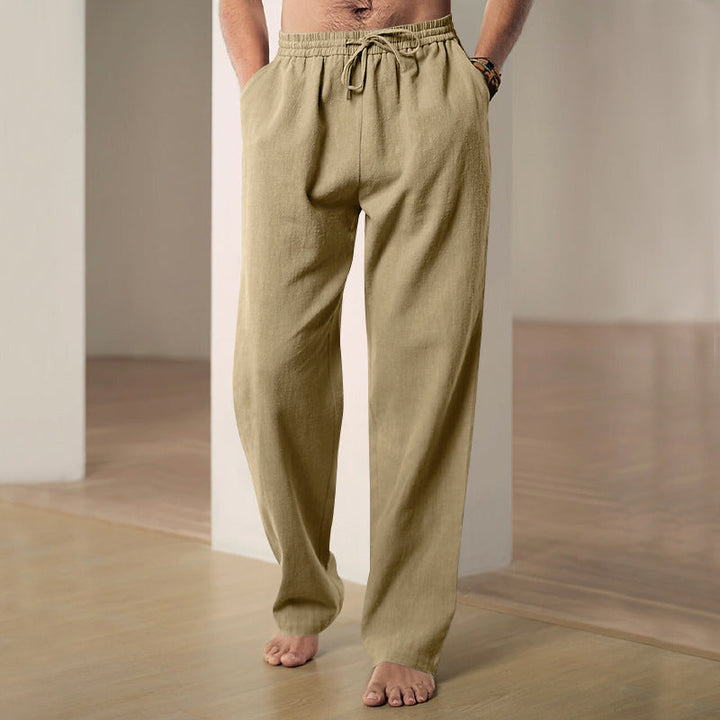 Herren entspannte Freizeithose mit elastischem Bund und praktischen Taschen Drune