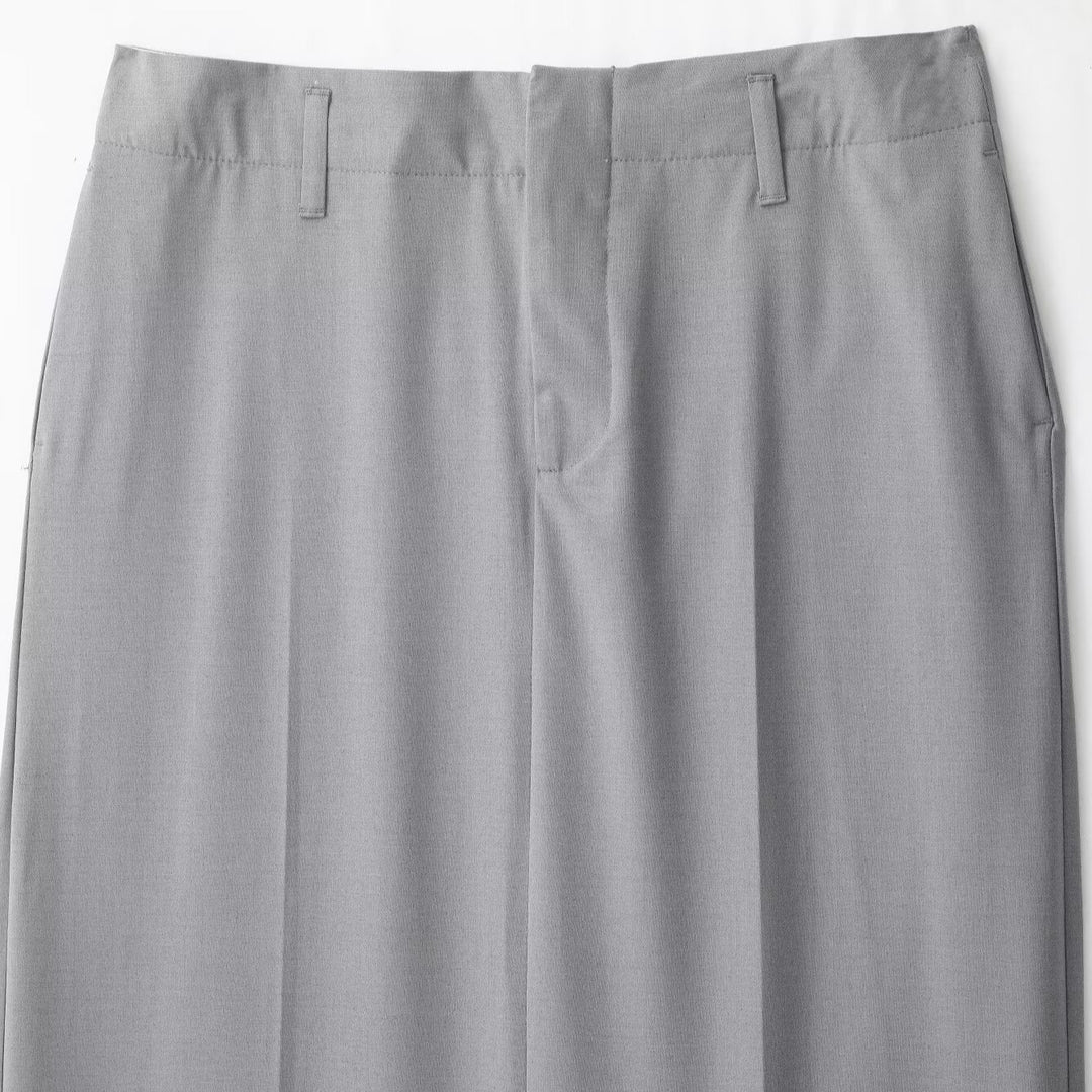 Damen Eleganter Maxirock mit Bügelfalte und Gürtelschlaufen Drune