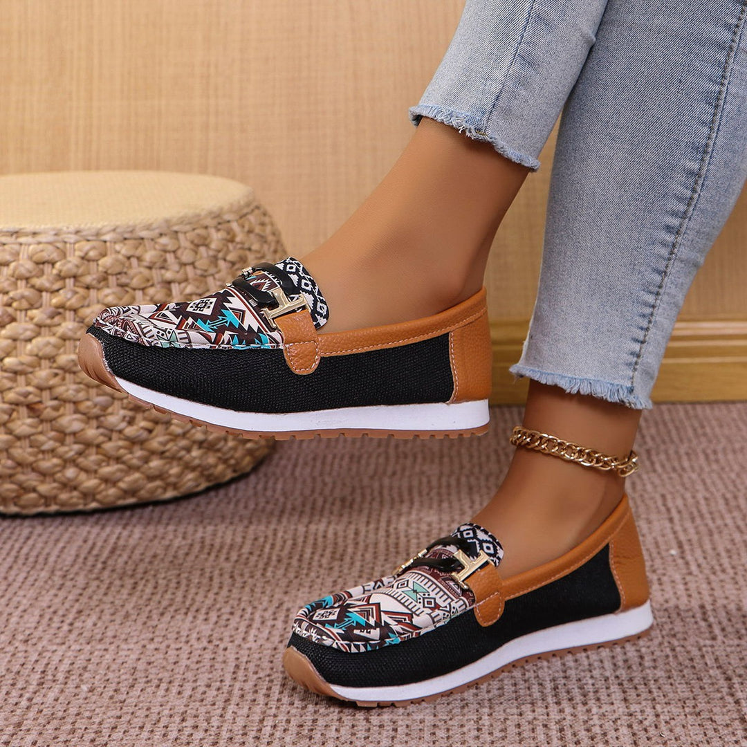 Damen Casual Slipper mit bohemischem Muster Drune