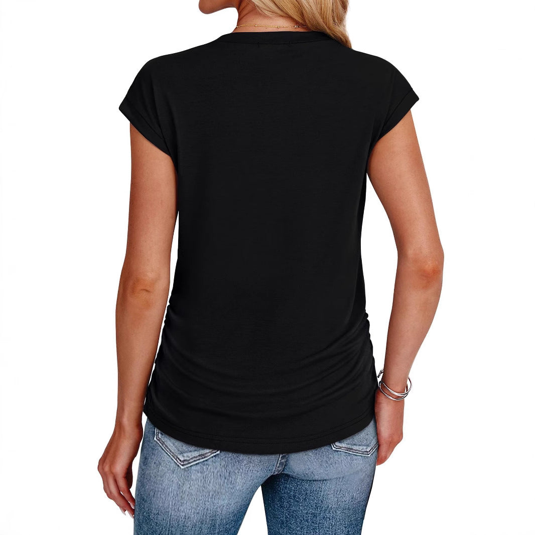 Damen Stylisches Oberteil mit lässigen Rüschendetails Drune