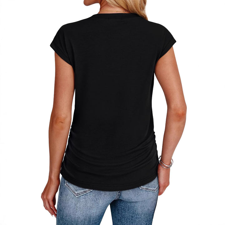 Damen Stylisches Oberteil mit lässigen Rüschendetails Drune