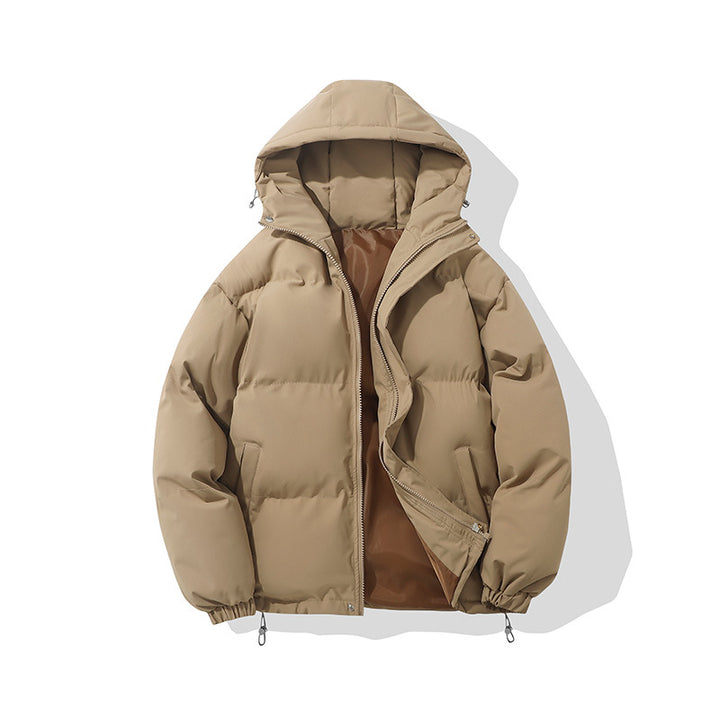 Herren hochisolierte Stepp-Kapuzenjacke mit synthetischer Thermofüllung, winddichter Außenhülle und verstellbarem Kordelzugsaum Drune