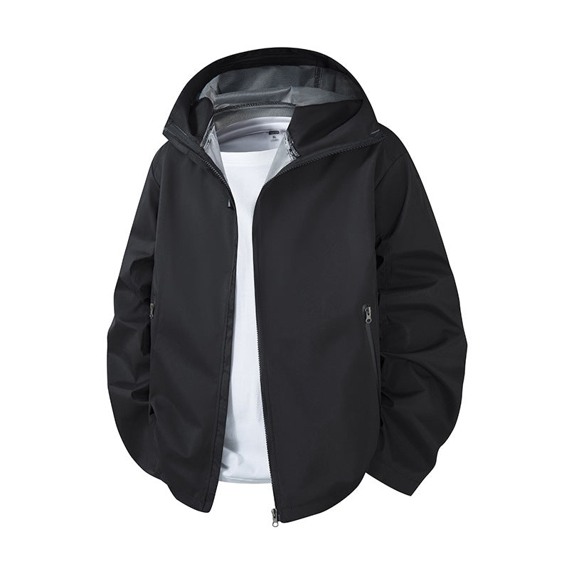 Herren Leichte wasserdichte Kapuzen-Softshelljacke mit atmungsaktiver Membran Drune