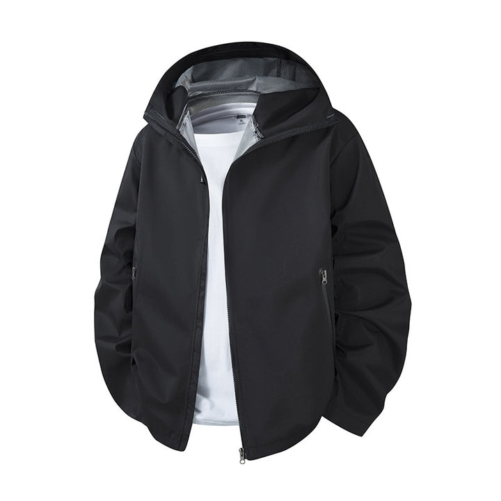 Herren Leichte wasserdichte Kapuzen-Softshelljacke mit atmungsaktiver Membran Drune