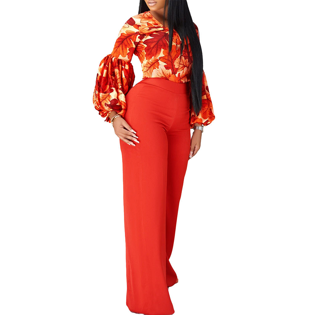 Damen Modischer Jumpsuit mit aufregendem Ärmeldesign Drune