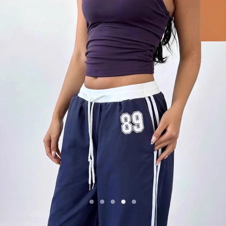 Damen Sportliche Jogginghose mit seitlichen Streifen Drune